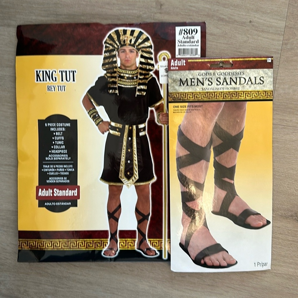 King Tut adult Halloween costume.